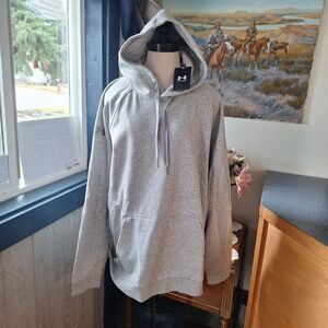 Under Armour Men’s Light Gray Pullover Hoodie, XL, Style#UM0709, NWT